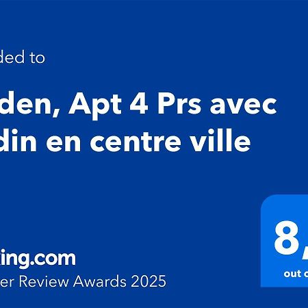 L'Eden, Apt 4 Prs Avec Jardin En Centre Ville 디종 외부 사진